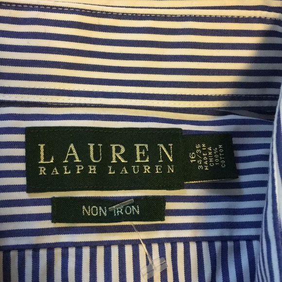 Ralph Lauren Non-Iron Striped Oxford Shirt - Picture 3 of 4